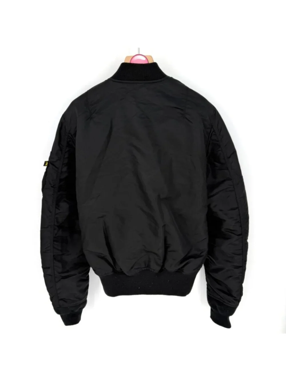 Alpha Industries MA1 Bomber Jacket Black Slim Fit Nylon Flight Mens XS Outerwear